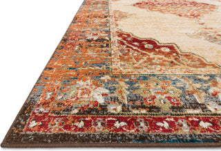 Isadora Rug, Ant. Ivory and Sunset, 1'6"x1'6" Sample Swatch