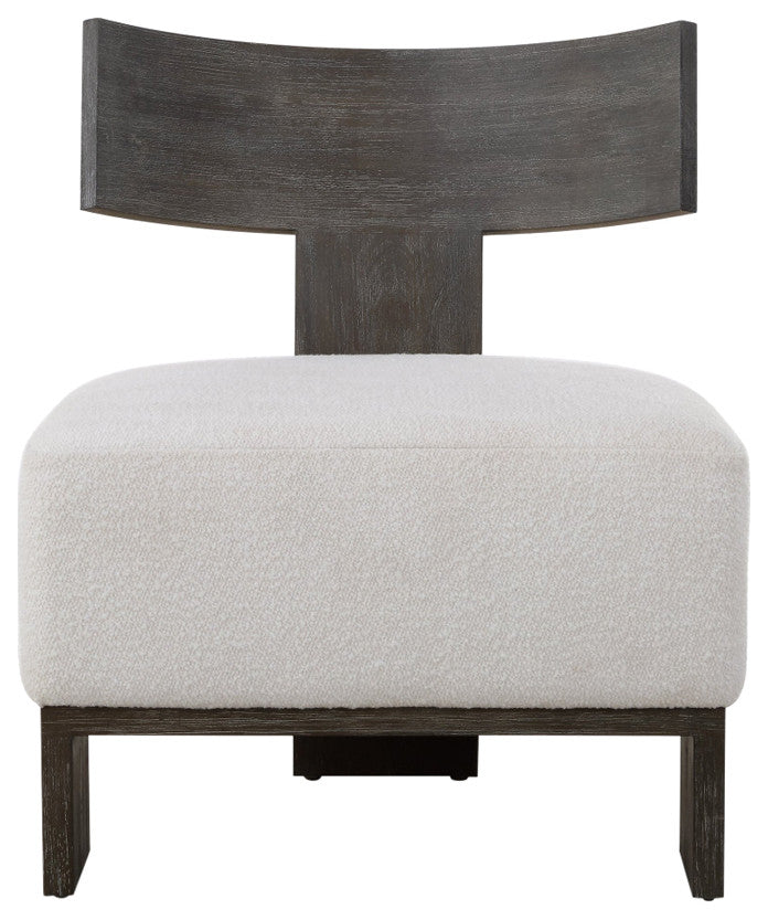 Uttermost Finlay Dark Walnut Accent Chair