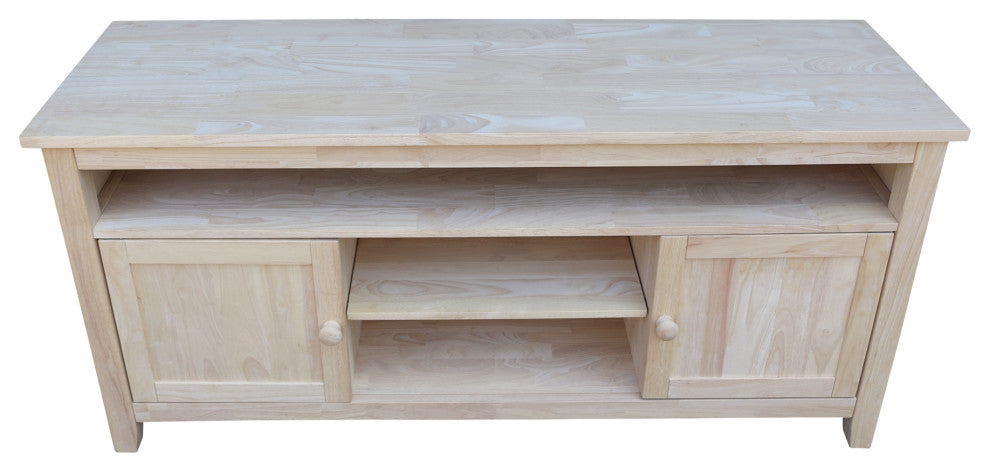 Entertainment / TV Stand with 2 Doors - Unfinished