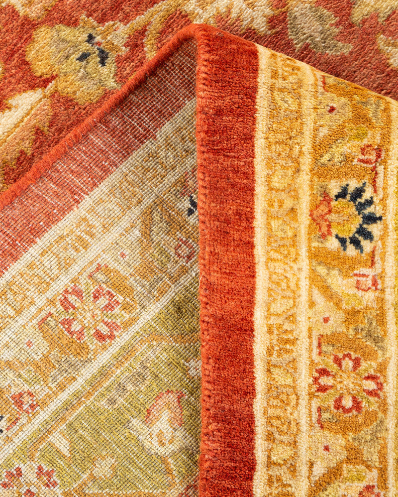Mogul, One-of-a-Kind Hand-Knotted Area Rug  - Orange, 6' 3" x 9' 2"