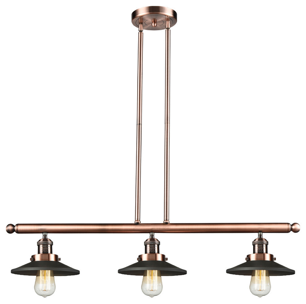 Innovations Lighting 213-Ac-M6Bk 3 Light Island Light