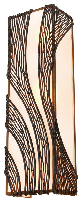 Varaluz-240W03HO-Three Light Wall Sconce Hammered Ore