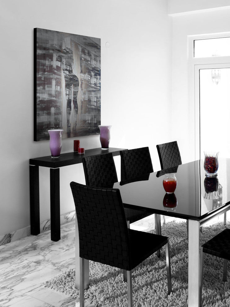 "Arches and Columns" Painting Print on Brushed Aluminum, 40"x60"