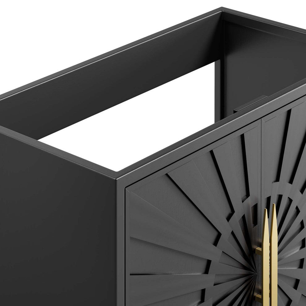 Awaken 36" Bathroom Vanity Cabinet, Black