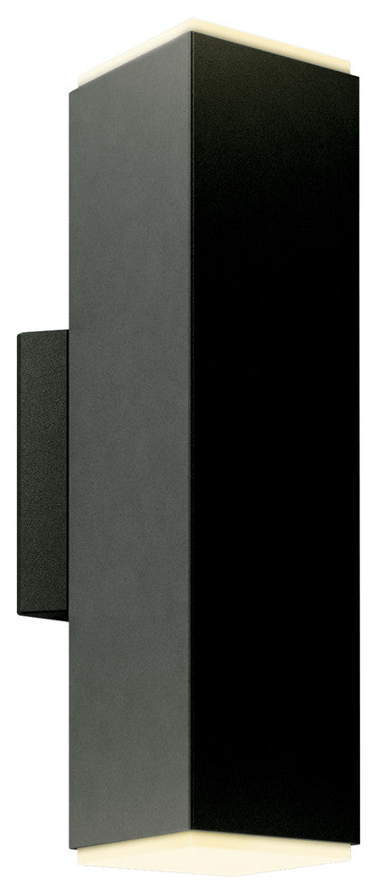 4" LED Square Cylinder, Black