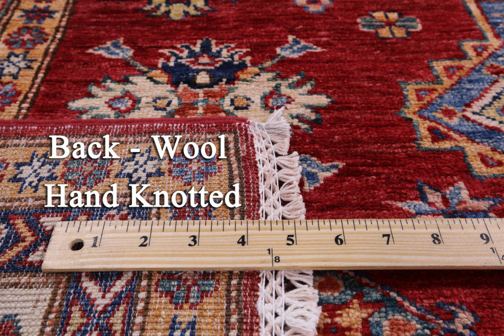 Super Kazak Handmade Wool Rug 5' 5" X 8' 1" Q10350