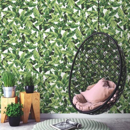 Palm Leaf Peel and Stick Wallpaper