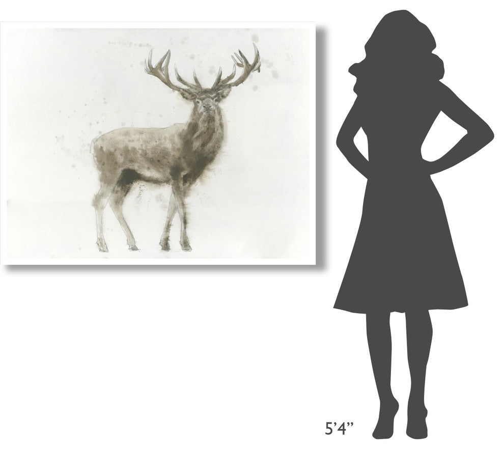 "Stag" Digital Paper Print by James Wiens, 50"x38"