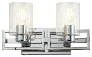 Estes 2 Light Bath Vanity Light, Polished Chrome