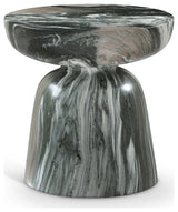 Avellino Finished Concrete Indoor/Outdoor End / Side Table, Green