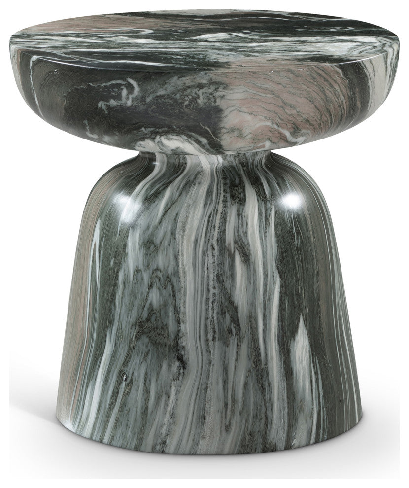 Avellino Finished Concrete Indoor/Outdoor End / Side Table, Green