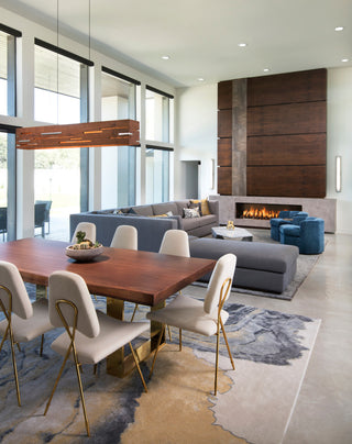 Aeris 30 - LED Linear Pendant, Wood: Oiled Walnut, Brushed Aluminum