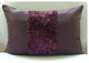 Purple Rectangular Pillow Covers 12"x16" Silk, Plum Love