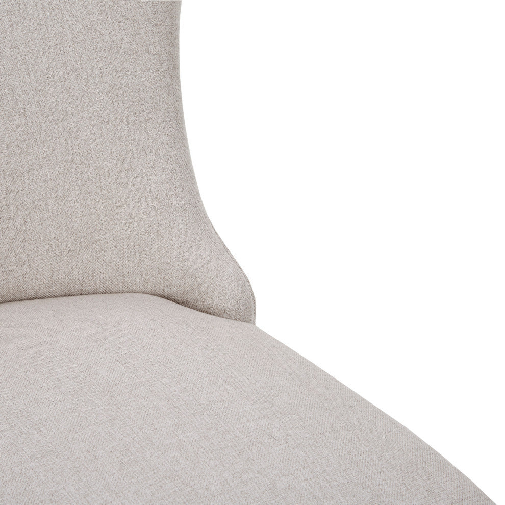 Madison Park Signature Helena Winged Dining Side Chair, Cream, Dining Chair