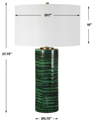 Uttermost Galeno Emerald Green Table Lamp