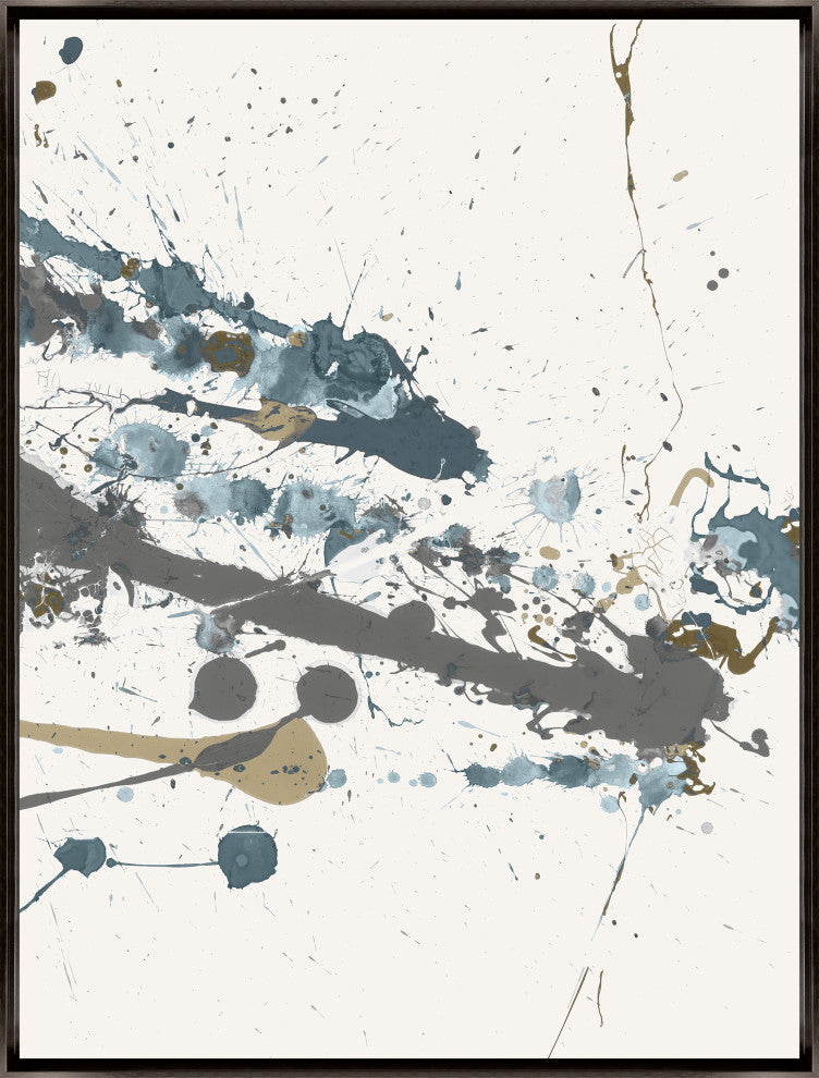 24x32 Winding Road XI, Framed Artwork, Espresso