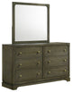 Gran Park 6-drawer Dresser and Mirror Dark Cocoa