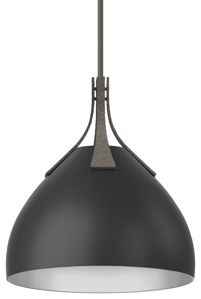 Summit Pendant, Dark Smoke Finish, Black Accents, Standard Overall Height