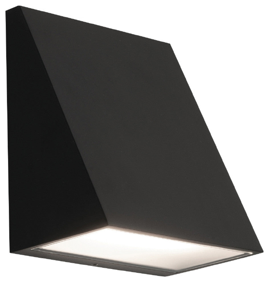 Watson LED Outdoor Sconce, Black, 6"