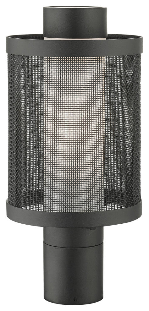 Livex Nottingham 1 Light Textured Black Medium Outdoor Post Top Lantern