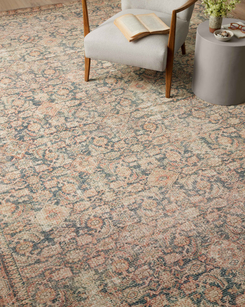 Angela Rose x Loloi Aubrey Navy / Multi 2'-6" x 12'-0" Runner Rug