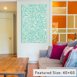 "Abstract Pattern Turquoise Artprint" by Cat Coquillette, 26x18x1.5, 1-Piece