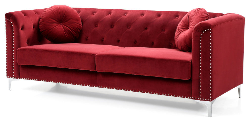 Pompano Sofa, Burgundy