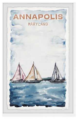"Annapolis Maryland" Framed Painting Print, 16x24