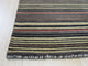 Black/Charcoal Striped Handmade Wool Rug, 3'x5'