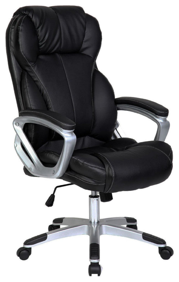 2xhome Deluxe Professional PU Leather Big Tall Ergonomic Office High Back Chair,