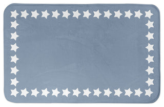 Simple Star Border 34"x21" Bath Mat