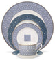 Noritake Infinity Blue 60Pc China Set, Service for 12