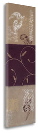 "Paisley And Plum II" By Rita Vindedzis, Giclee Print on Gallery Wrap Canvas