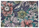 Flower Melange Spring Chenille Rug, Explorer Blue, 5'x7'