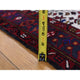 Crimson Red Vintage Persian Karajeh Pure Wool Hand Knotted Runner Rug 3'2"x10'5"