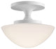 Hinkley Knox Small Semi-Flush Mount, Chalk White