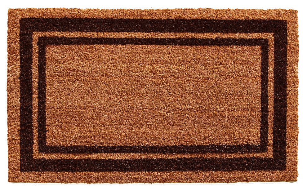 Calloway Mills 152981830NP Brown Border Doormat, 18"x30"