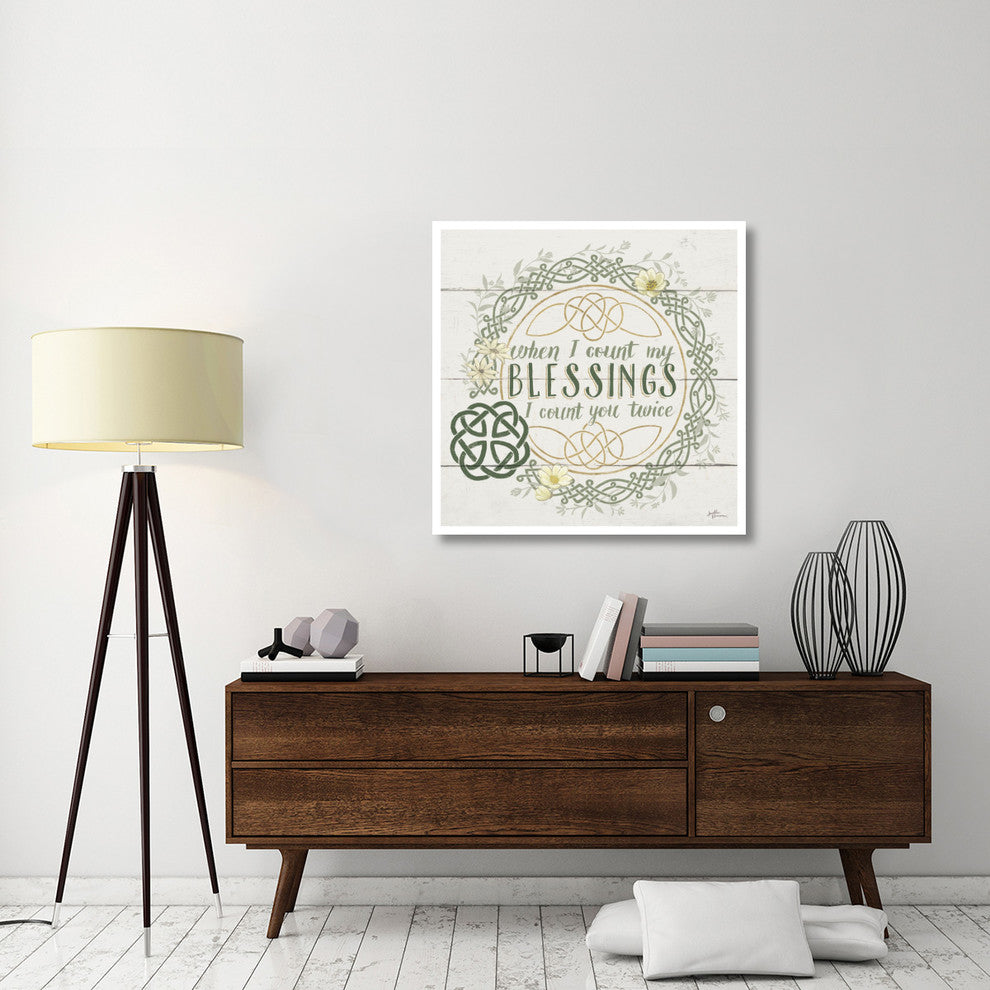 "Irish Blessing II" Digital Paper Print by Janelle Penner, 38"x38"