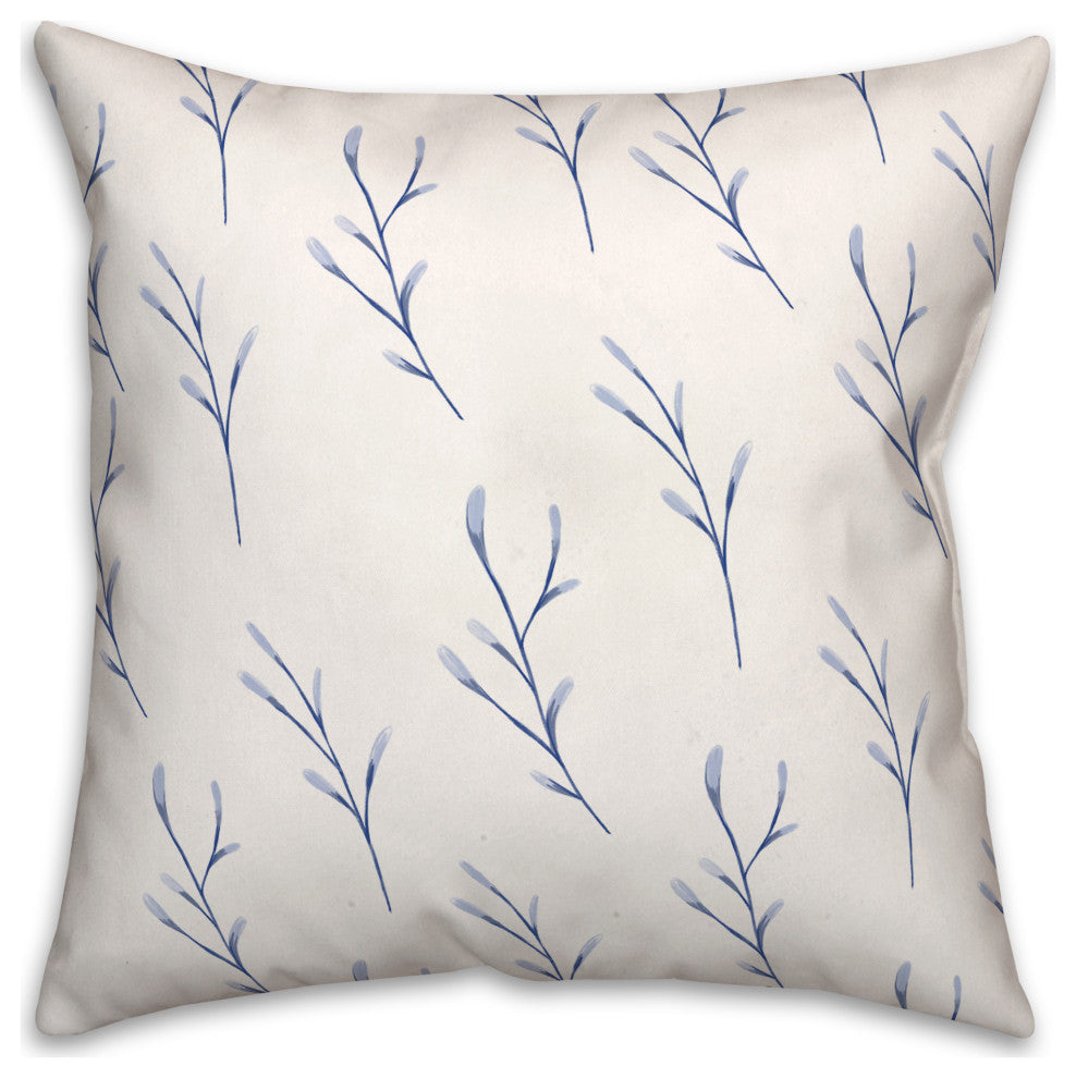Coastal Plant Pattern 18x18 Indoor / Outdoor Pillow