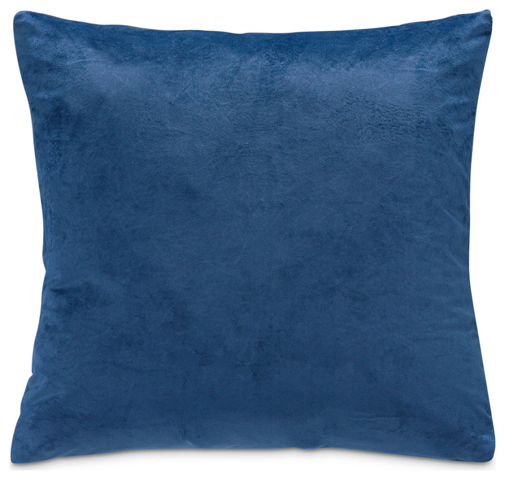 Blue My Mind Larkin 19" Square Velvet Pillow, Set of 2, Sapphire
