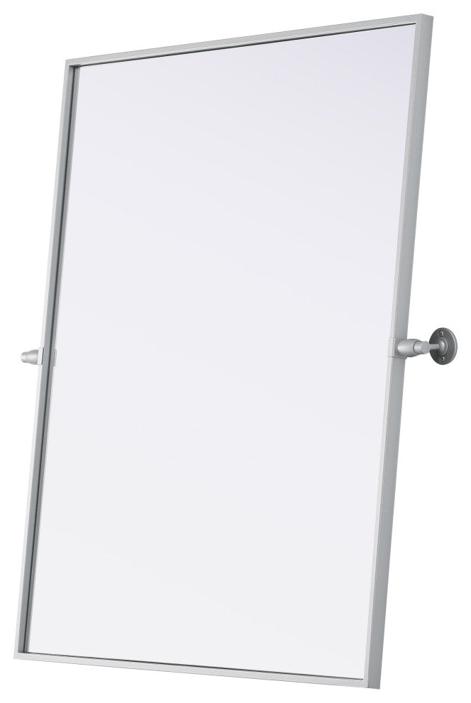 Home Living 30x36 Pivot Mirror, Silver