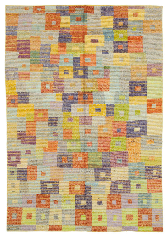 Rug N Carpet - Hand-knotted Turkish 8' 4'' x 13' 0'' Unique Wool Kilim Rug