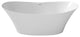 Perlato Alessandria 68" Eco-Lapistone Soaker Tub, White