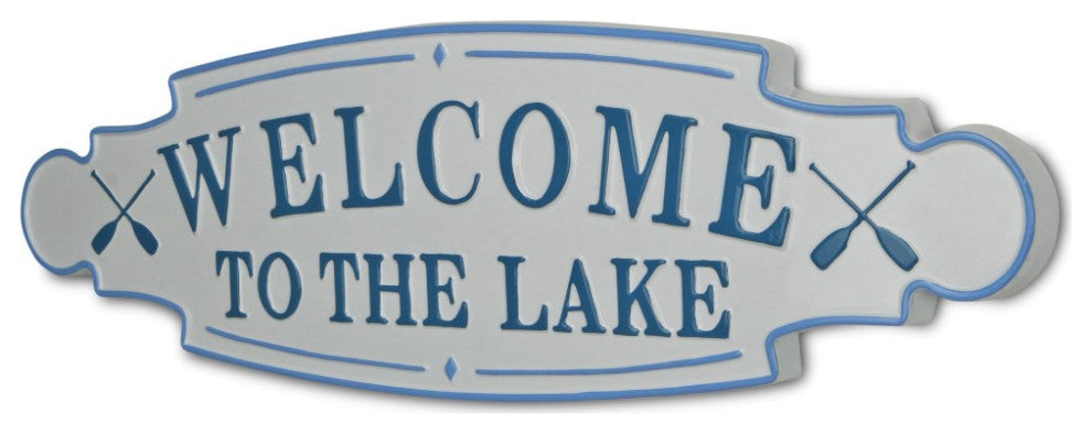 Welcome to the Lake Metal Wall Plate