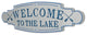 Welcome to the Lake Metal Wall Plate