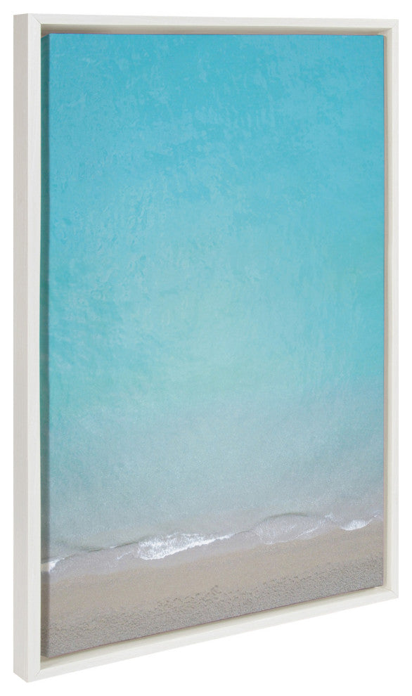 Sylvie Postiano 7 Framed Canvas by Rachel Bolgov, White 23x33