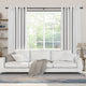 UTOPIA ALLEY 3/4 Inch Curtain Rod - Curtain Rods For Windows, Black, 48"-86"