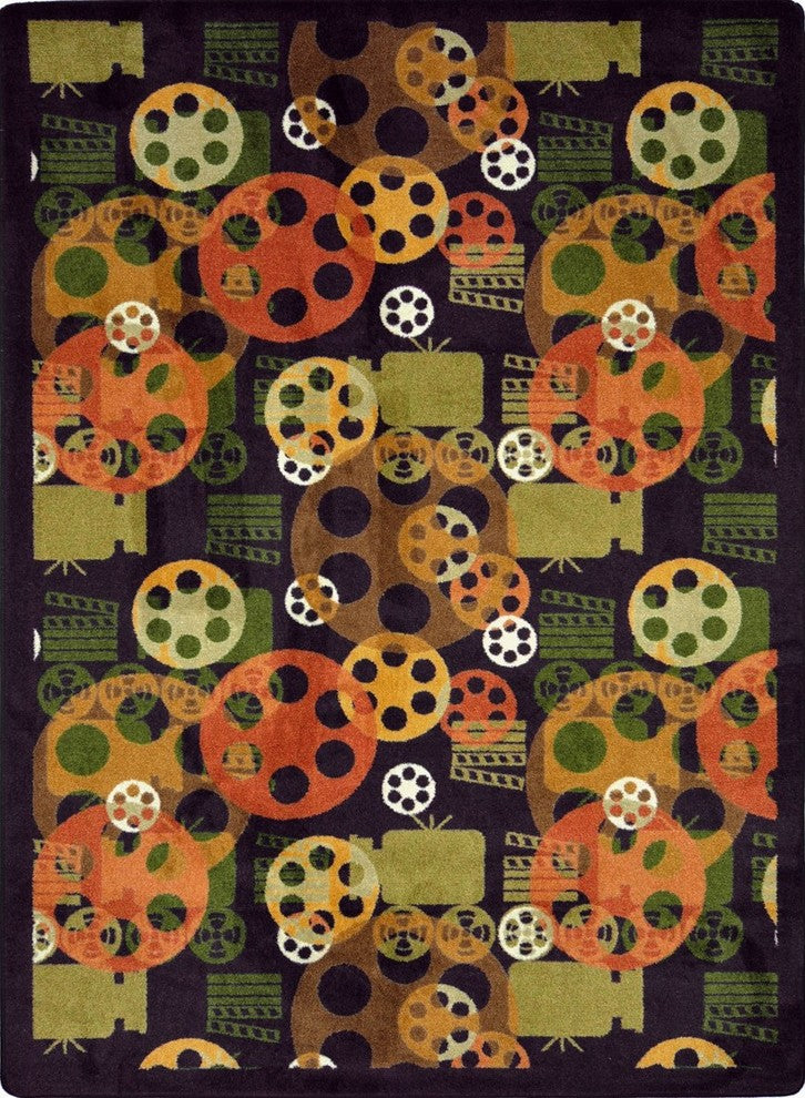 Any Day Matinee Rug, Blockbuster, 5'4"x7'8", Plum