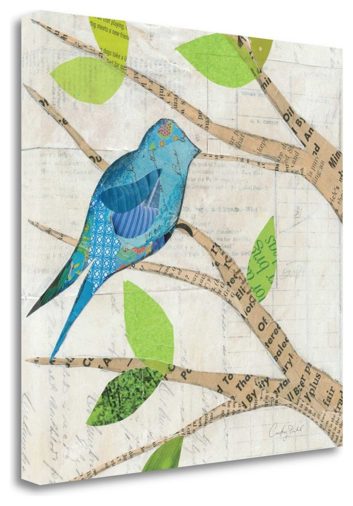"Birds In Spring I Square" By Courtney Prahl, Giclee on Gallery Wrap Canvas