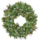 2'' Blended Pine Wreath Pre-Lit With Pure White LEDs